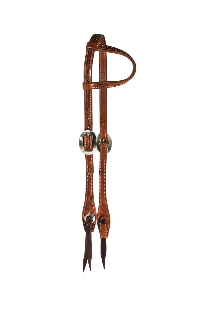 Floral Tooled One Ear Headstall