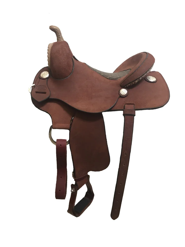 Barrel Racing 371 custom western saddle built for quick turns, rider comfort, and competitive performance.