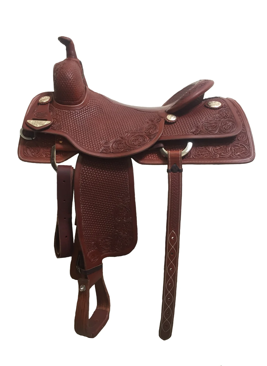 BCS Cowhorse Saddle 143 professional western saddle designed for cowhorse riders and performance.