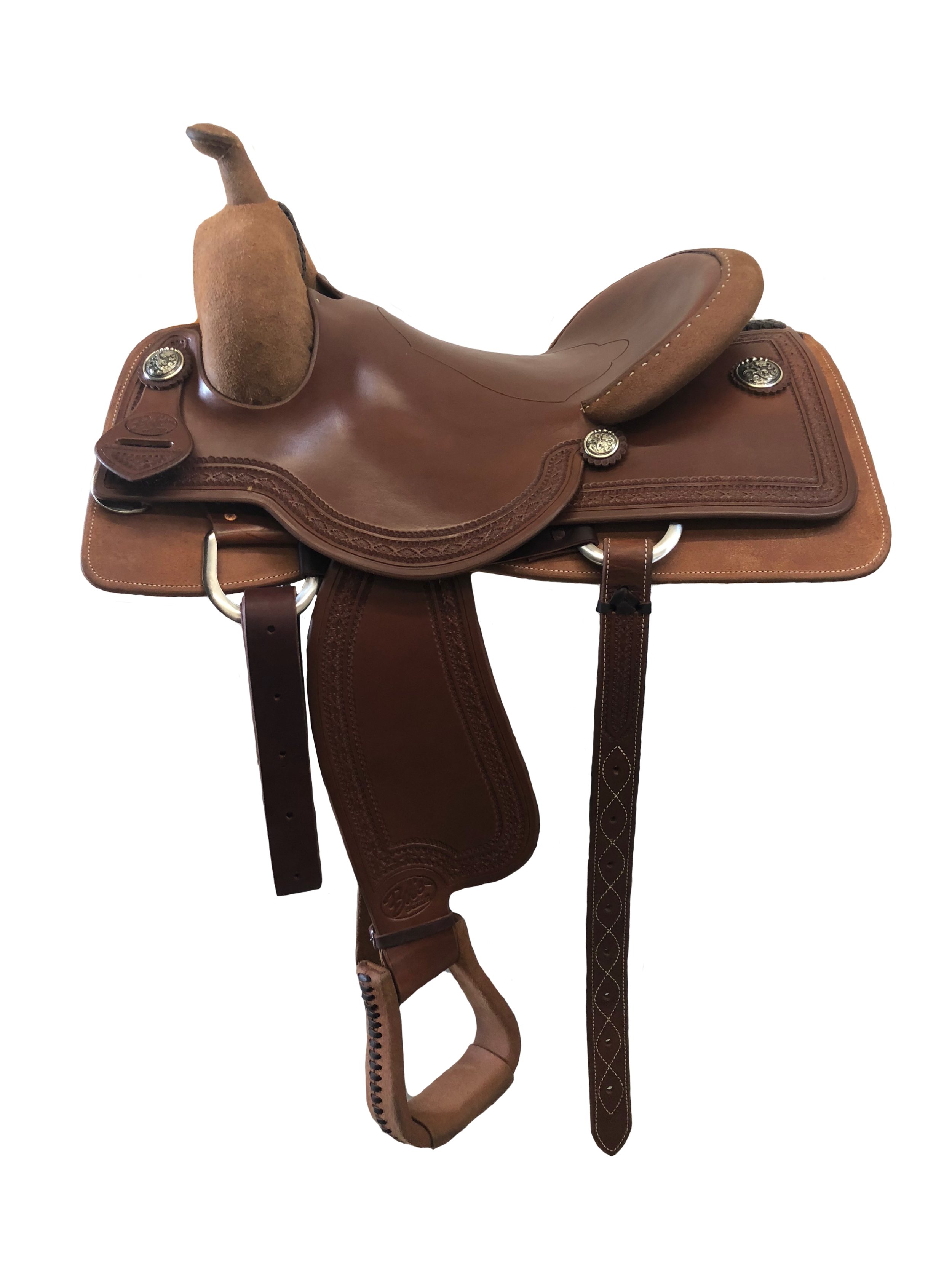 BCS Cowhorse Saddle 712 western riding saddle designed for cowhorse events and ranch work.