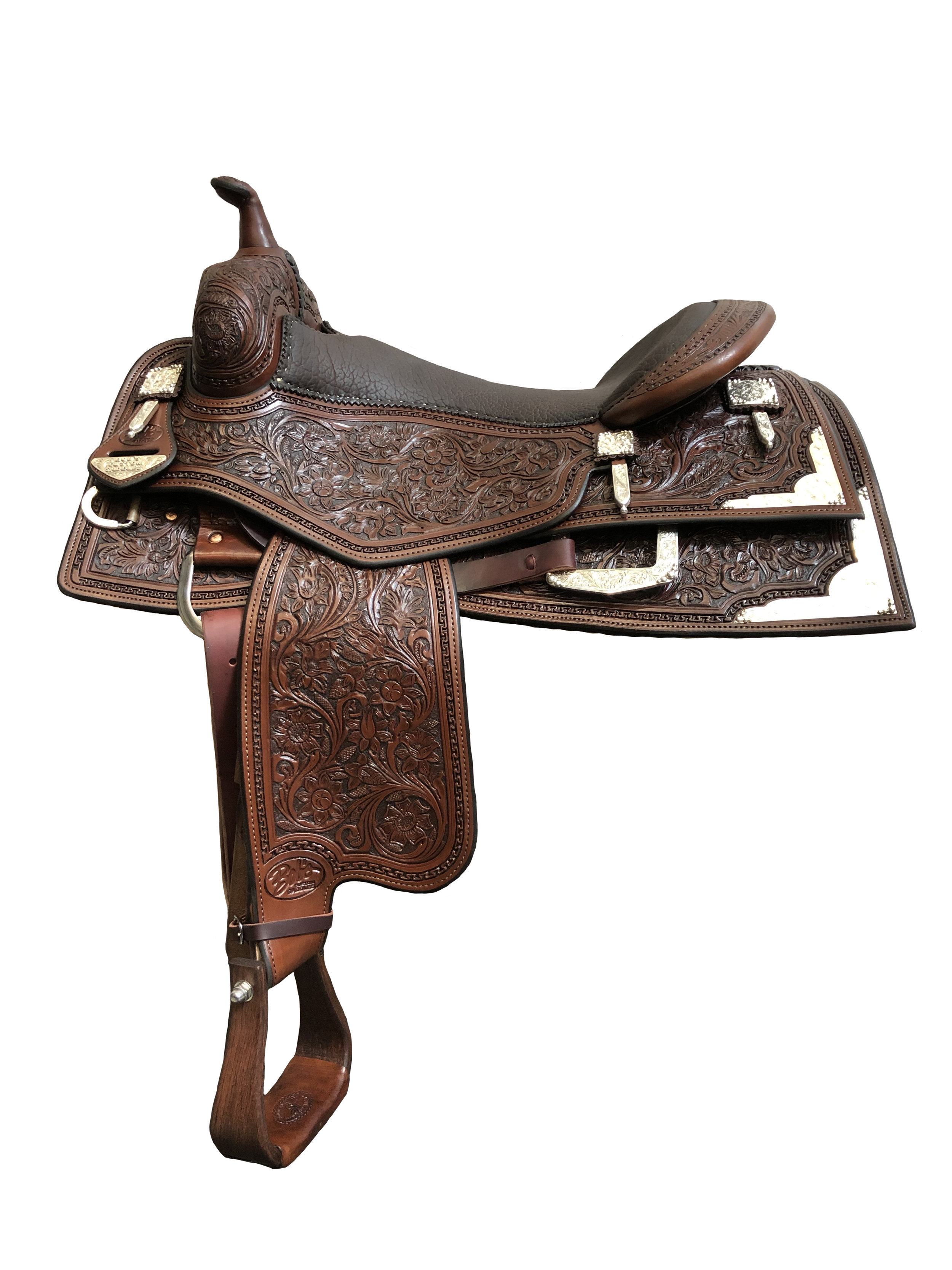 BCS Reiner 113 custom western saddle designed for reining performance, stability, and rider comfort.