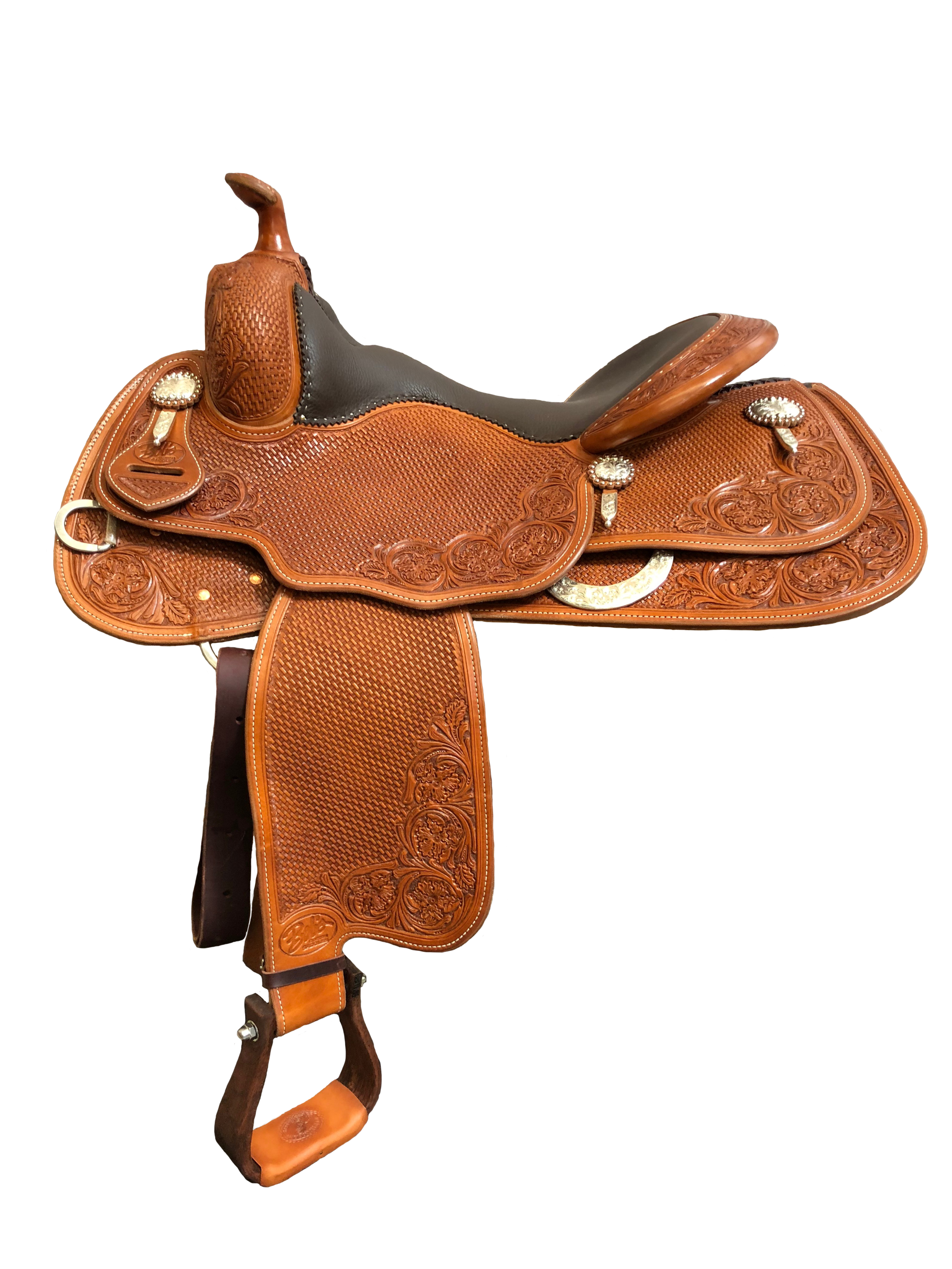 BCS Reiner 150 custom western saddle designed for reining performance, stability, and rider comfort.