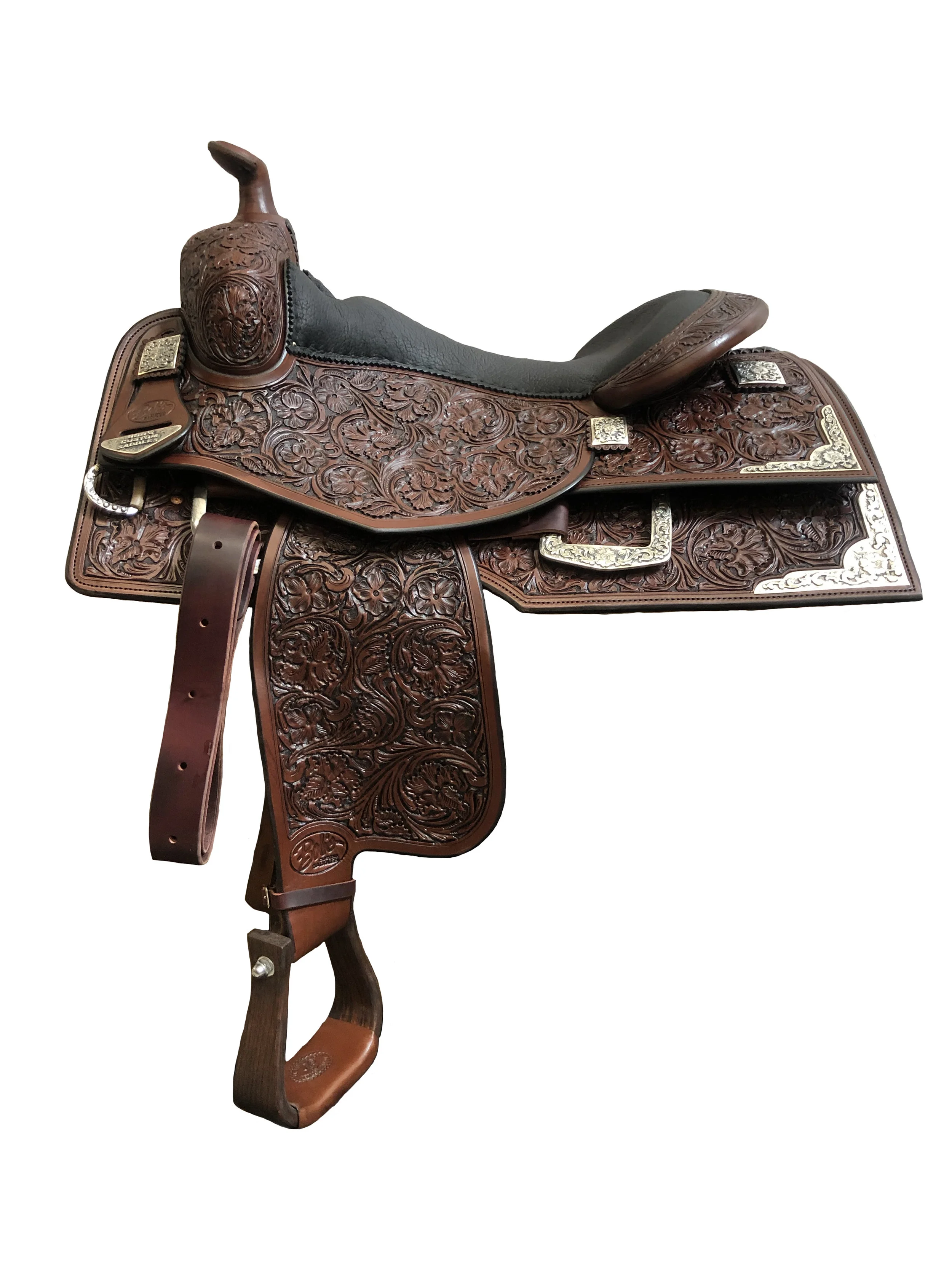 Bob Avila Reiner 186 custom western saddle handcrafted for reining performance, comfort, and durability.