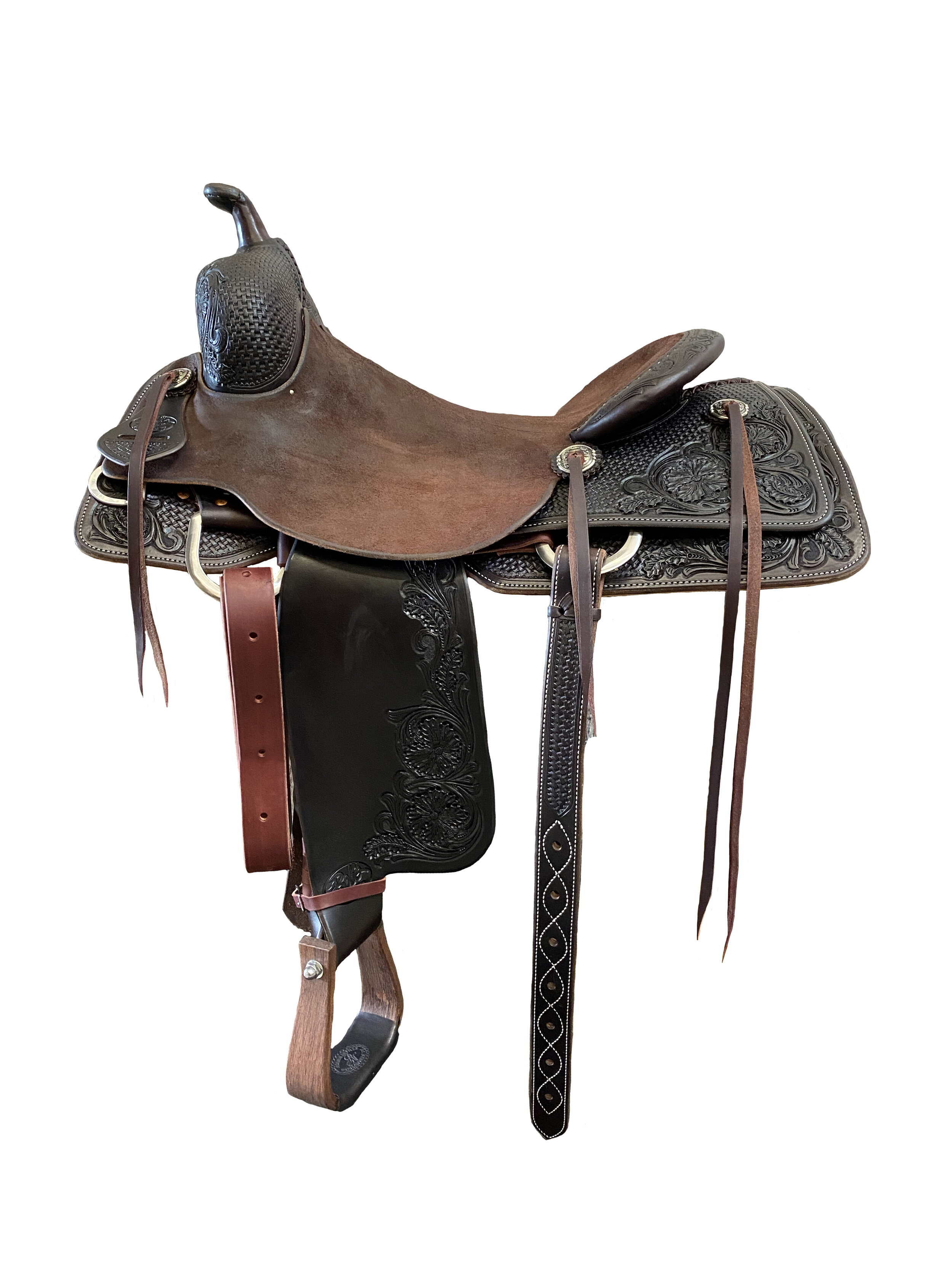 Cowhorse Saddle 081 premium western saddle crafted for ranch work and cowhorse competition.