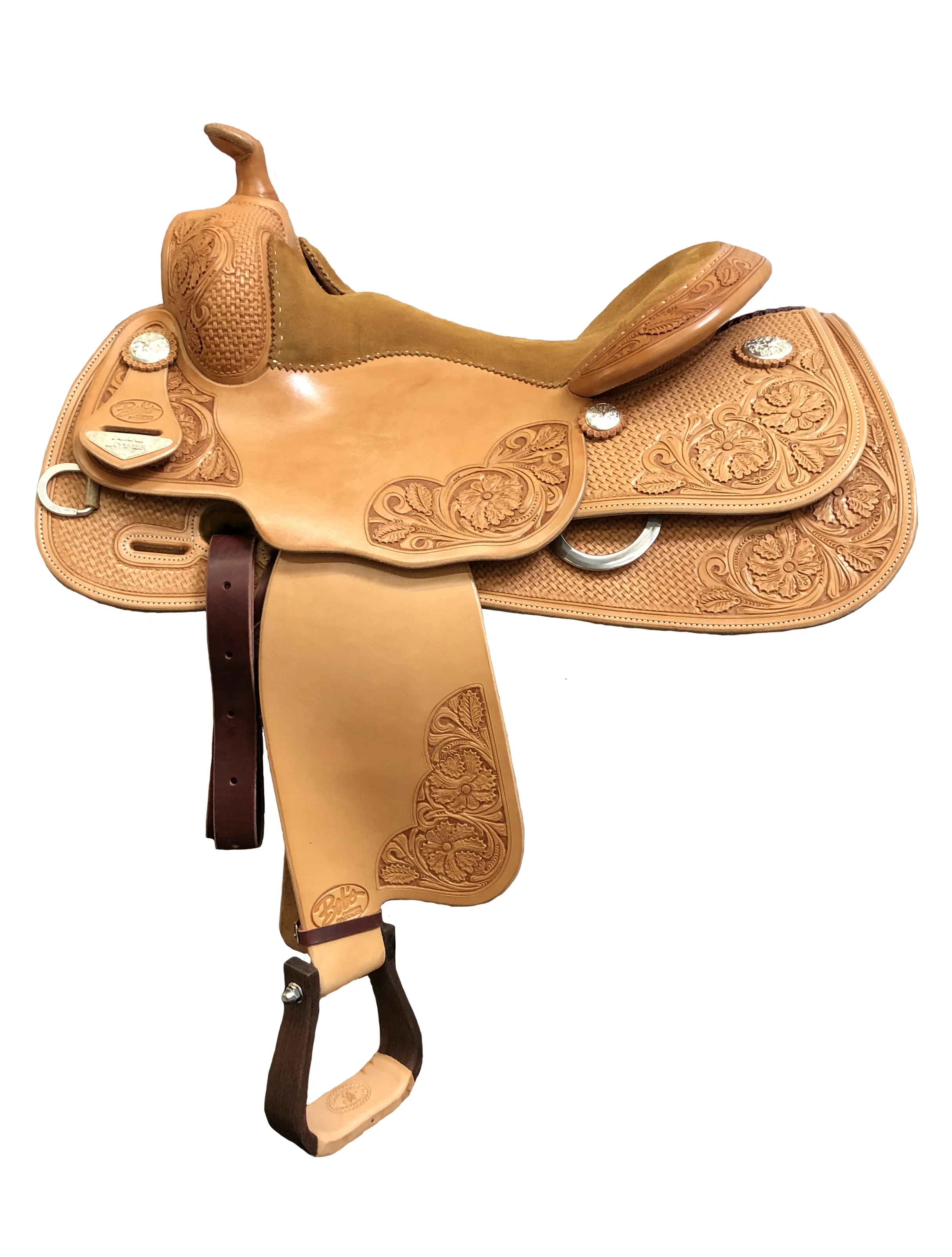 Duane Latimer 720 custom western saddle designed for peak performance with premium craftsmanship.