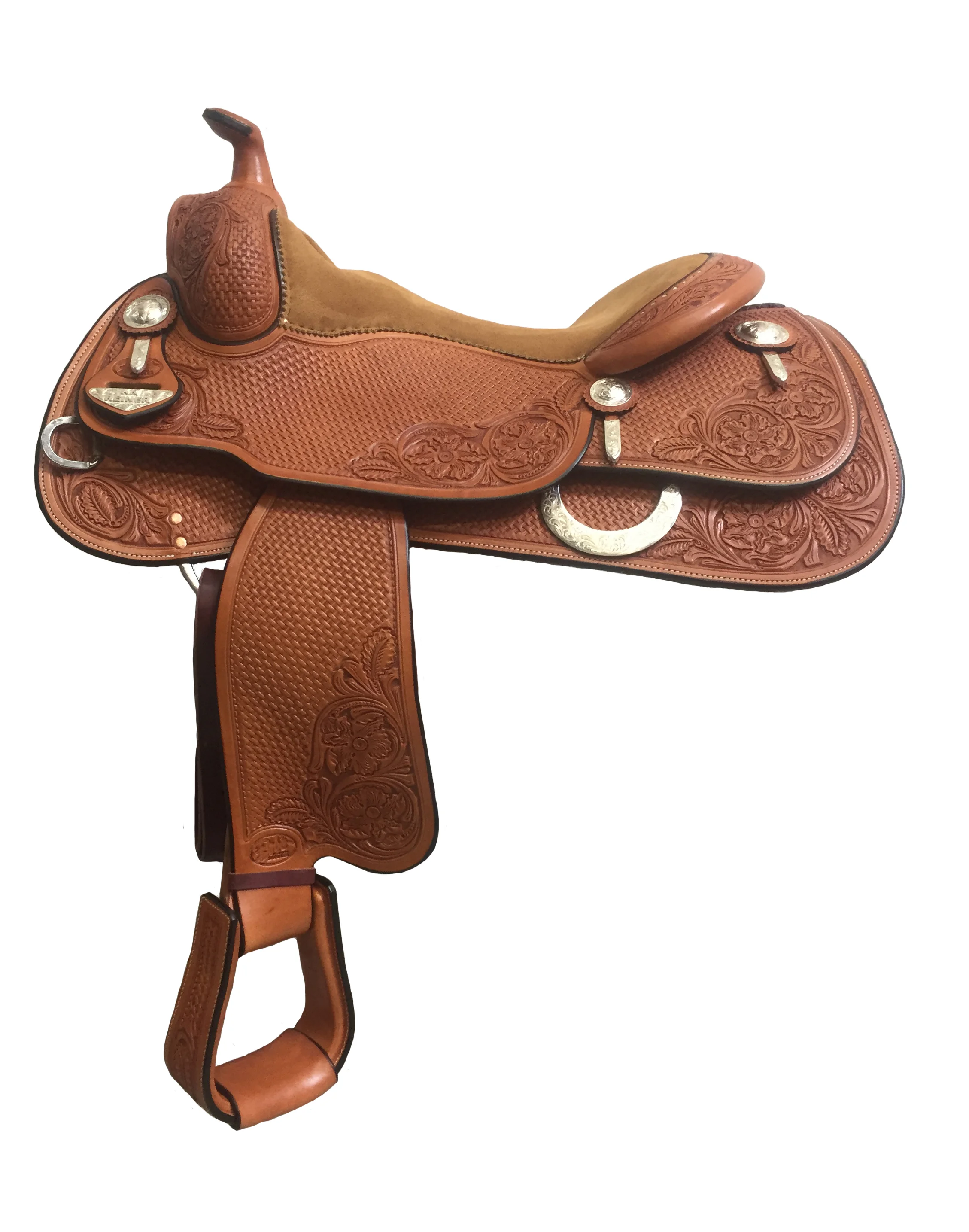 KR Reiner 347 custom western saddle handcrafted for reining performance, balance, and rider comfort.