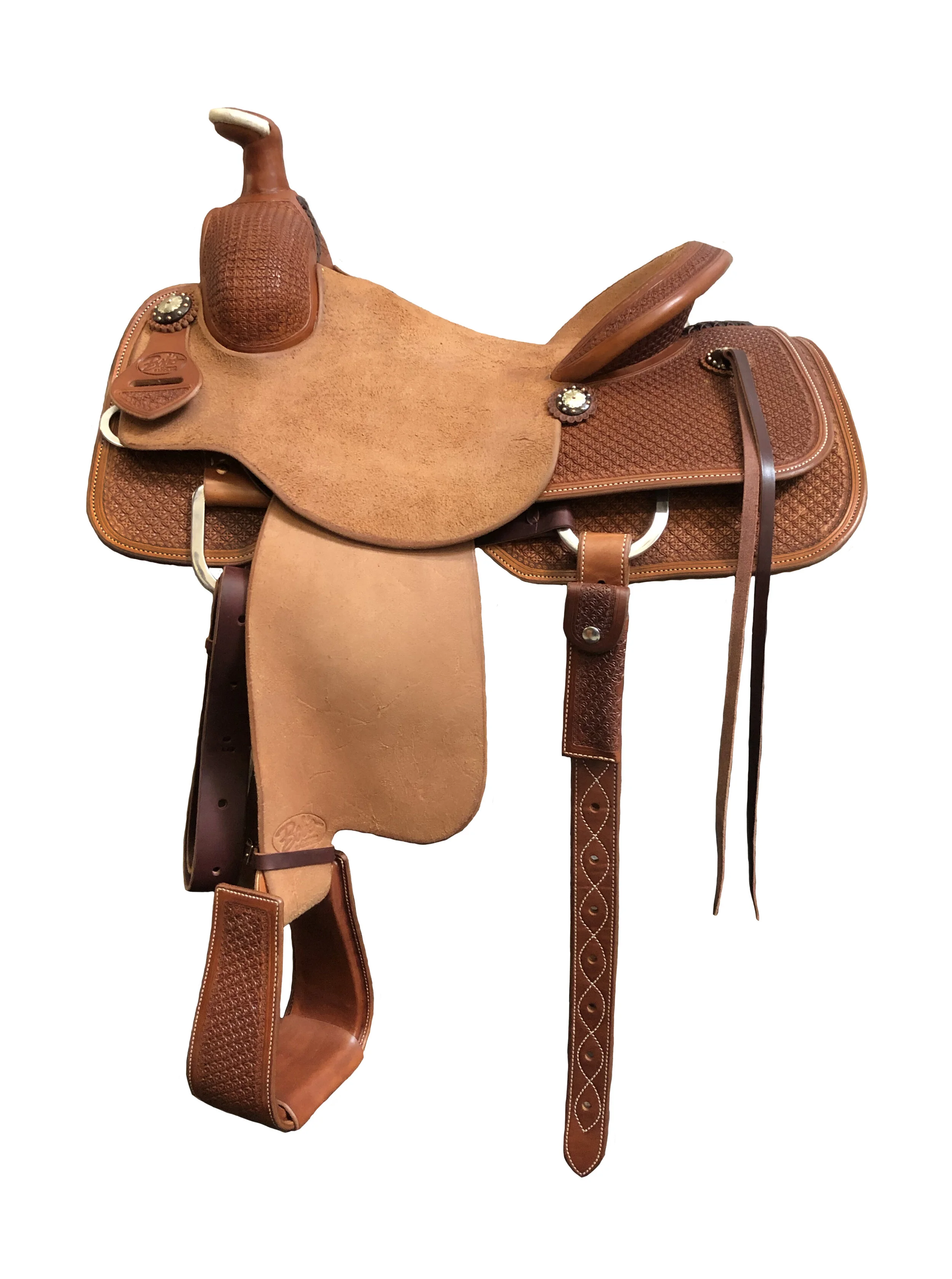 Roping Saddle 542 premium western saddle built for competitive team roping and comfort.