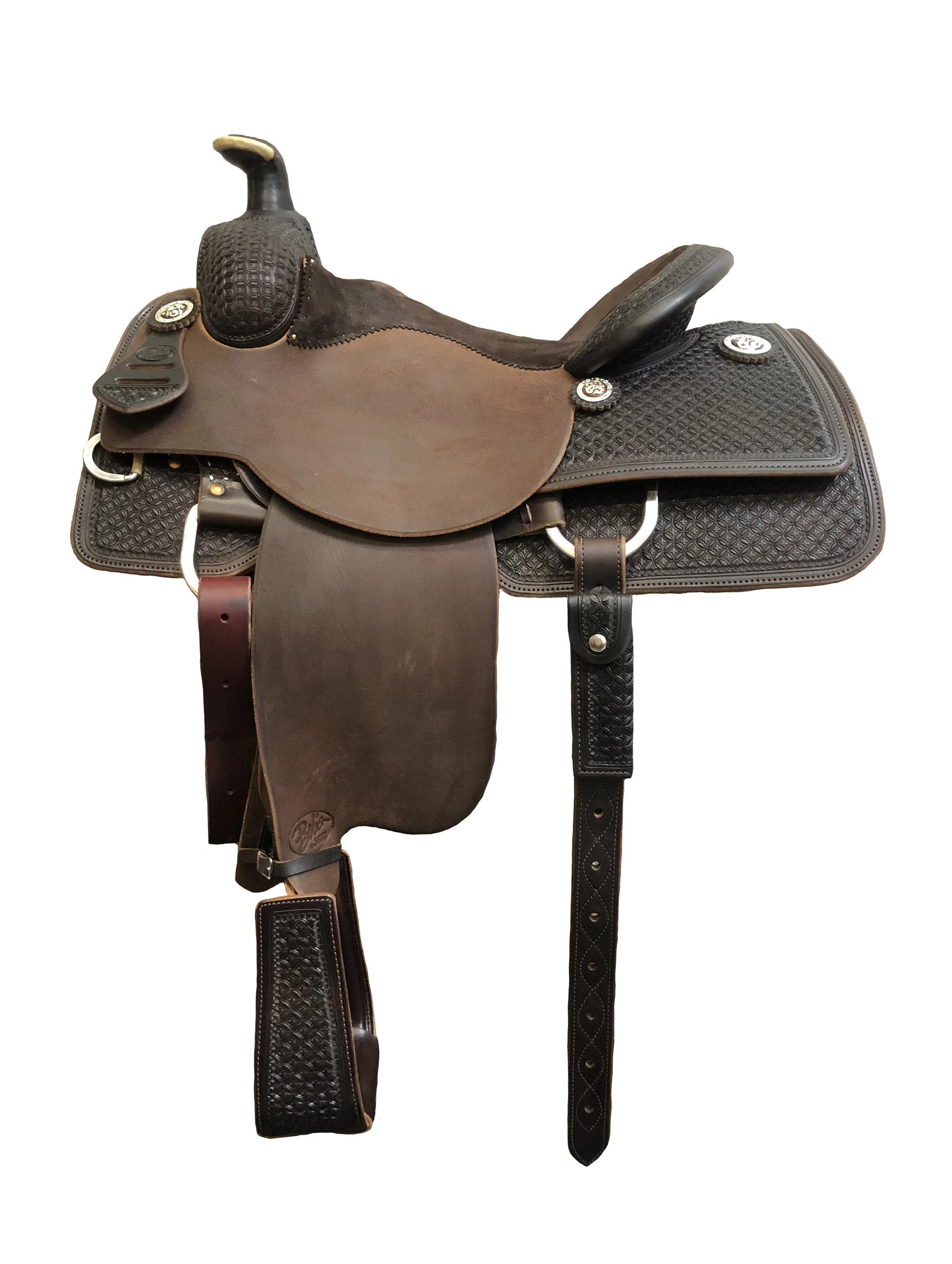 Roping Saddle 580 professional team roping saddle built for performance and lasting durability.