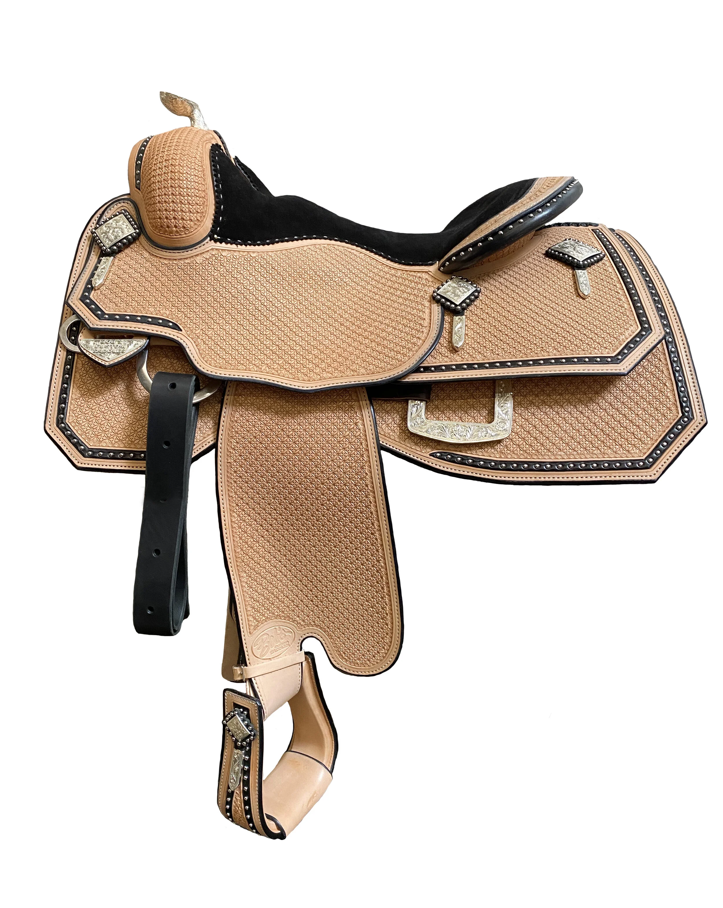 Silver Show Saddle 236 handcrafted western show saddle with premium silver trim and craftsmanship.