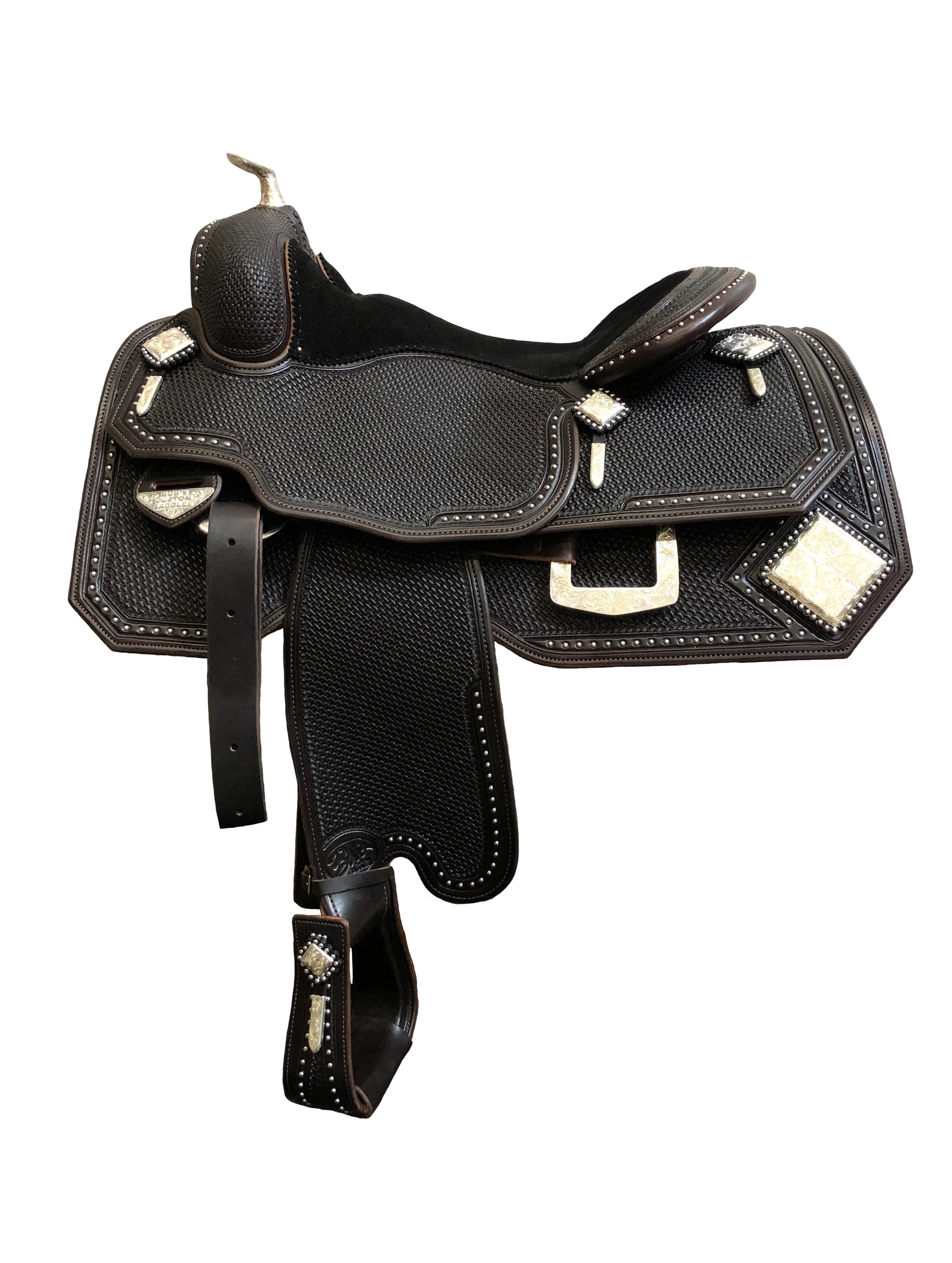 Silver Show Saddle 346 handcrafted western show saddle with premium silver craftsmanship.