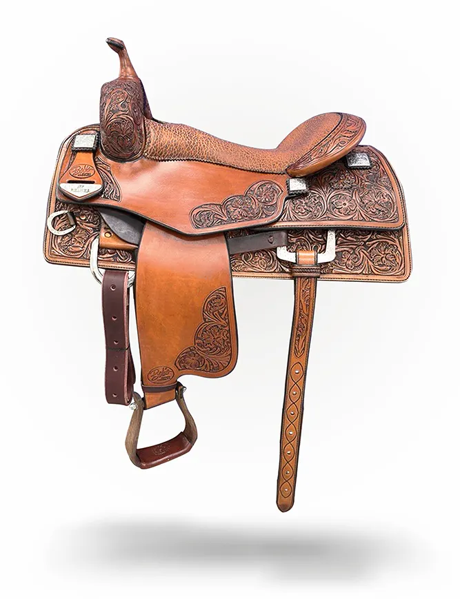 AF Reiner Stock 041 premium western reining saddle built for precision, balance, and comfort.