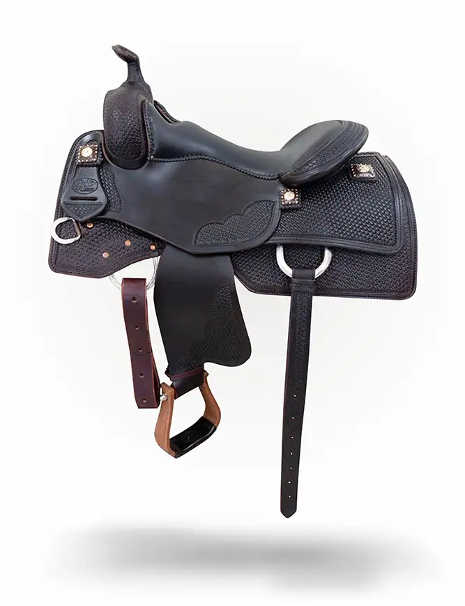 BCS Reiner Stock 419 premium western reining saddle built for competitive performance.