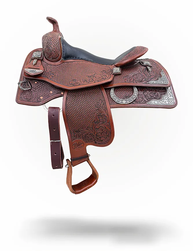 Bob Avila Stock 426 premium western saddle built for reining performance and durability.