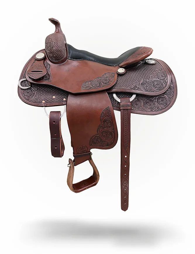 Bob Avila Stock 430 premium western saddle featuring exceptional craftsmanship and comfort.