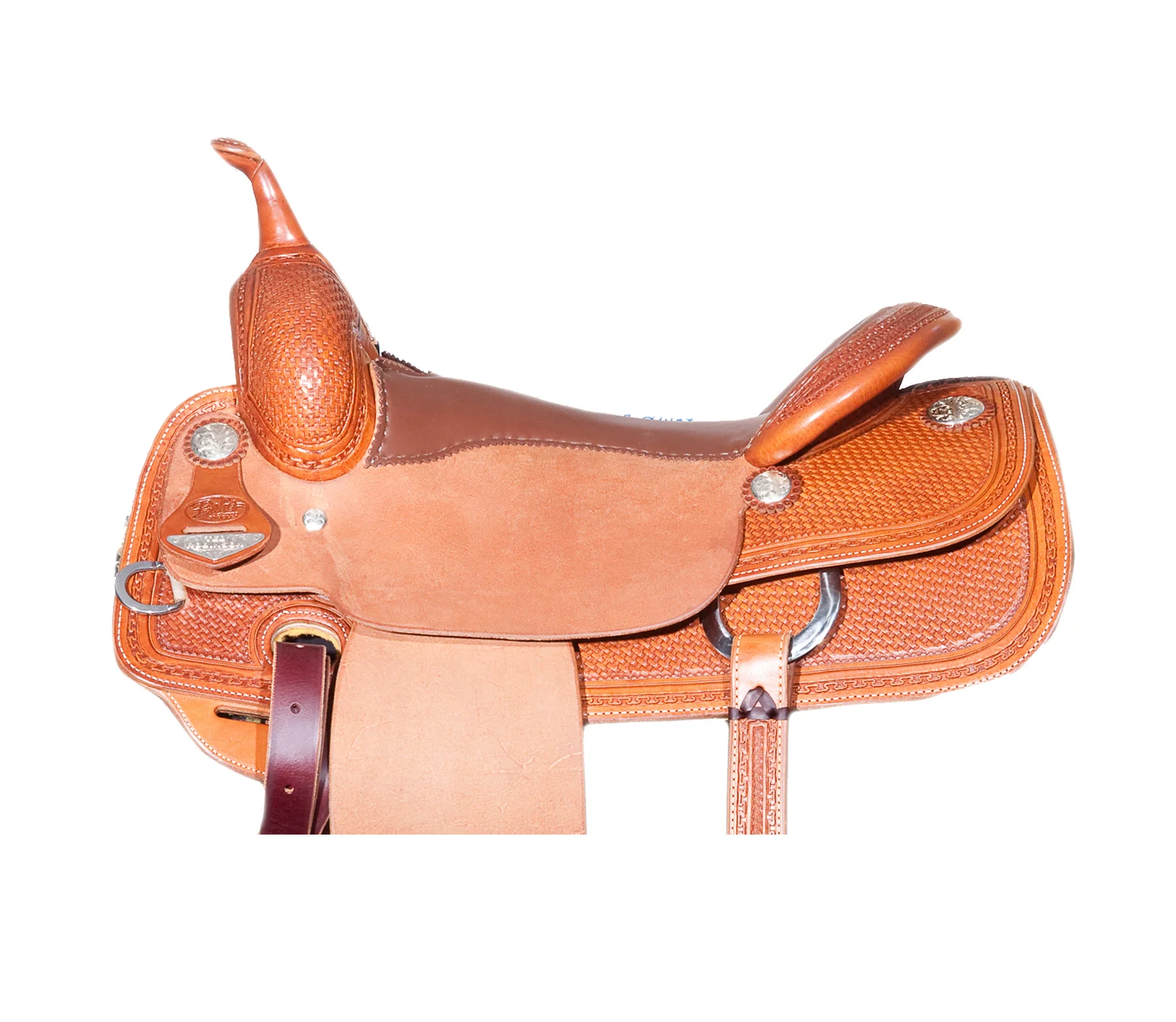 Custom cutter saddle seat designed for comfort and performance cutting saddles.