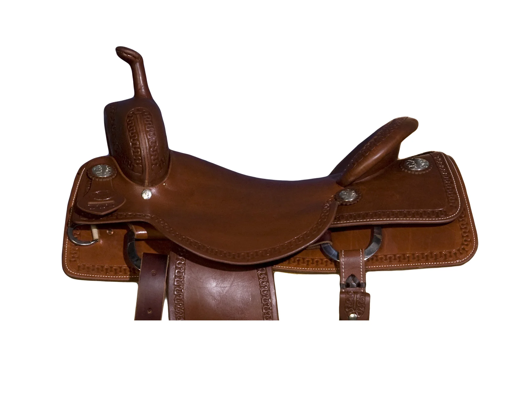 Open seat cutting saddle design in Ft. Worth style for western performance.