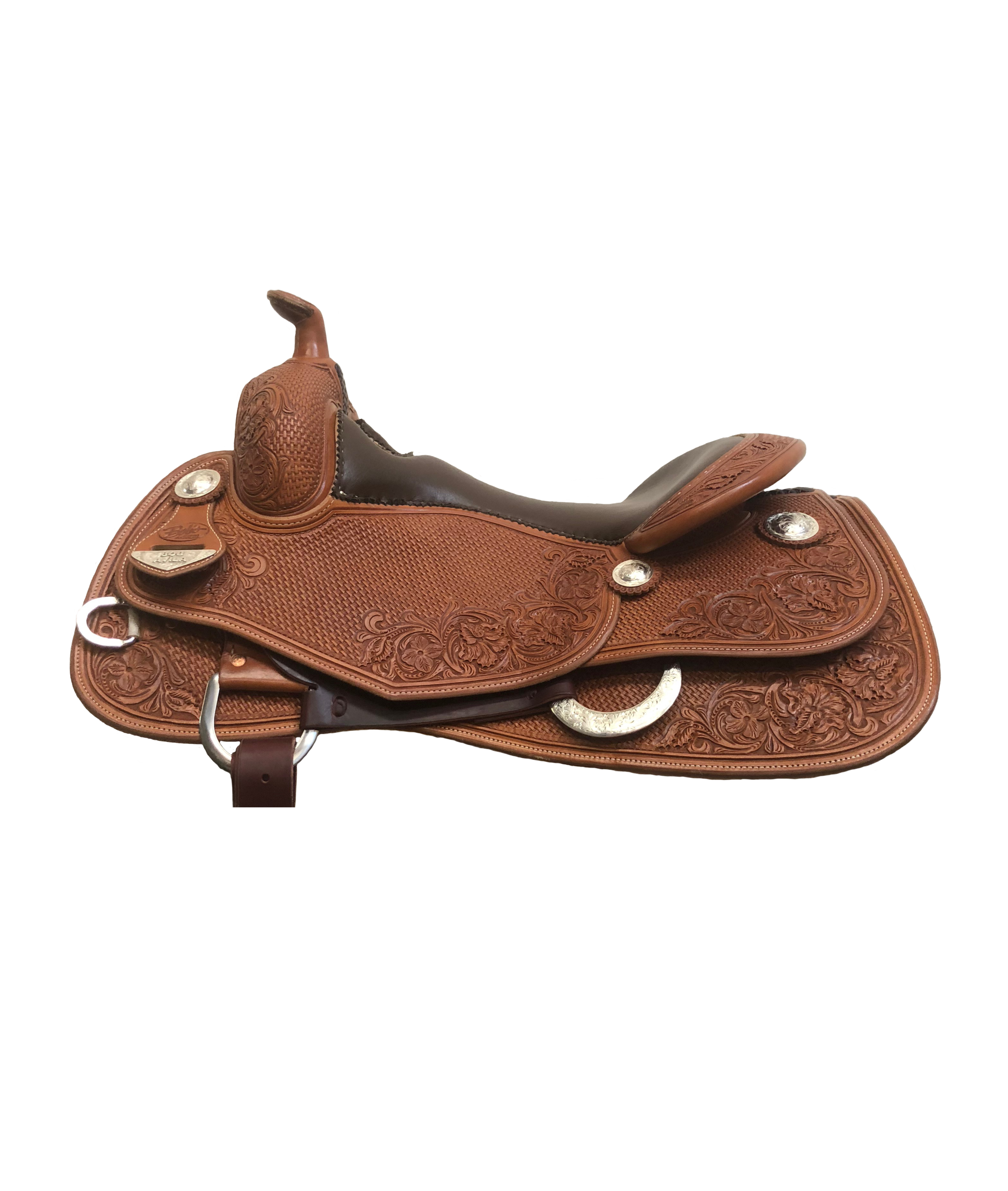 DL rounded skirt style designed for premium custom western saddles.