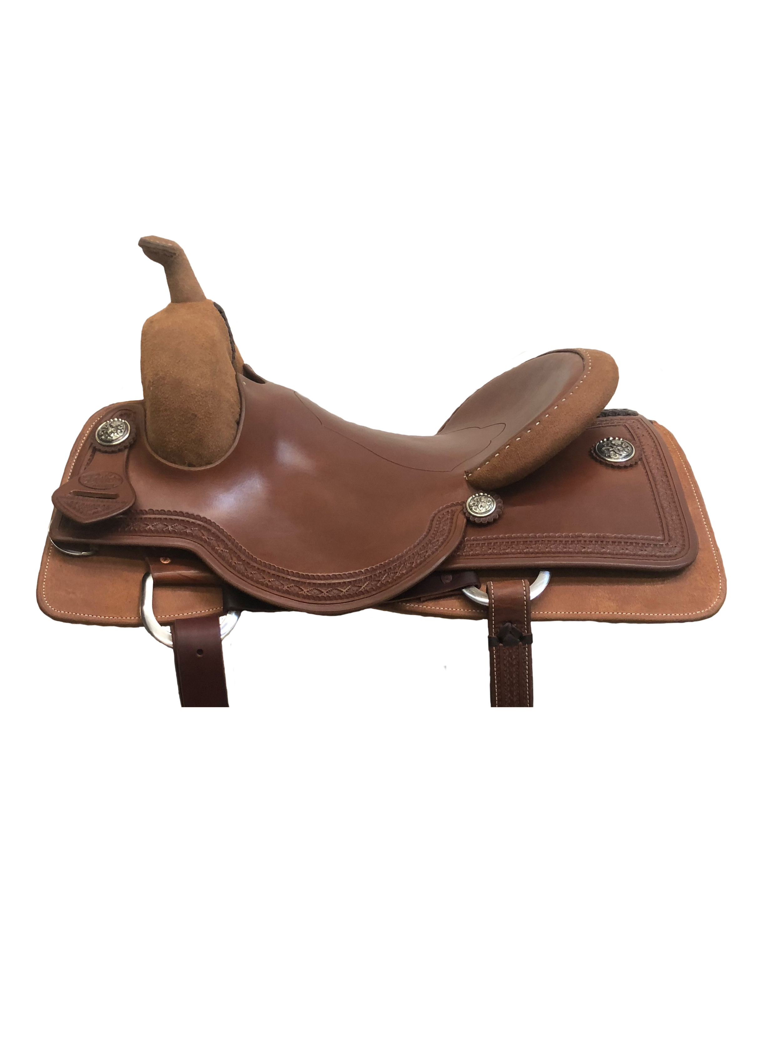 Ft. Worth style square skirt crafted for custom western saddles.