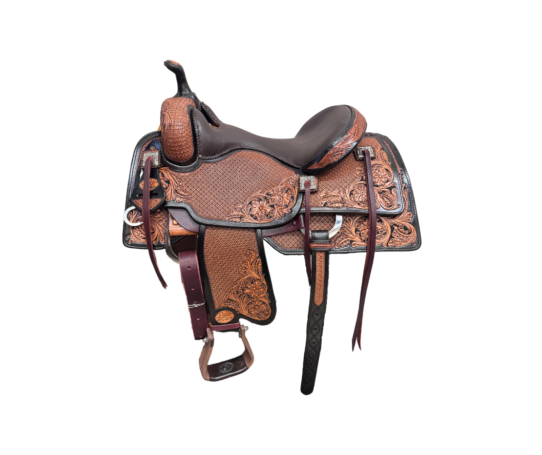 Lady Cowhorse Saddle 308 handcrafted western saddle designed for performance and rider comfort.