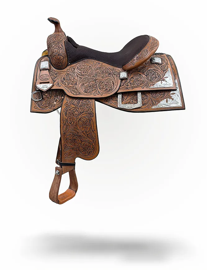 Lady Reiner Stock 423 premium western saddle crafted for balance, comfort, and precision.