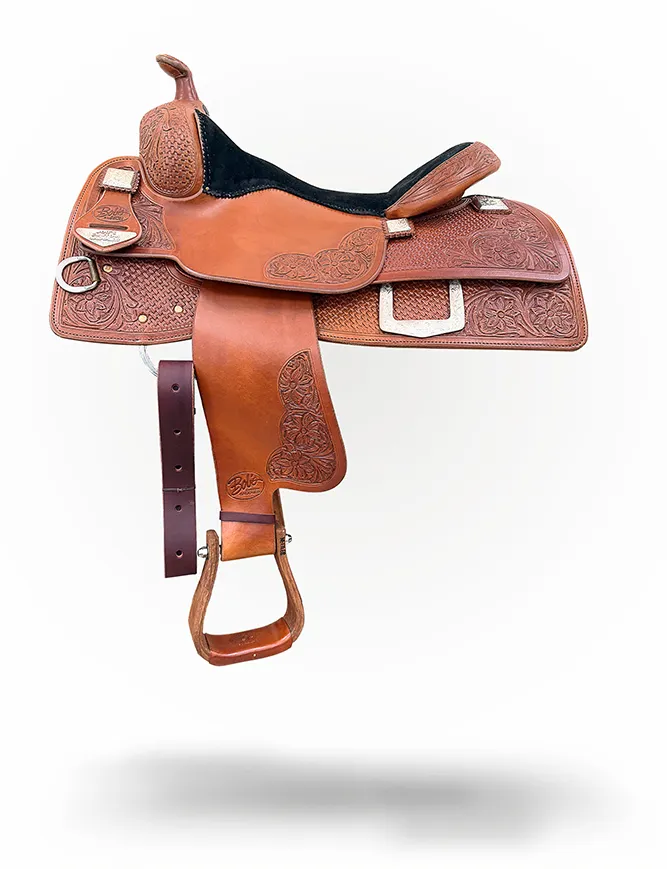 Lady Reiner Stock 424 western reining saddle designed for competitive performance.