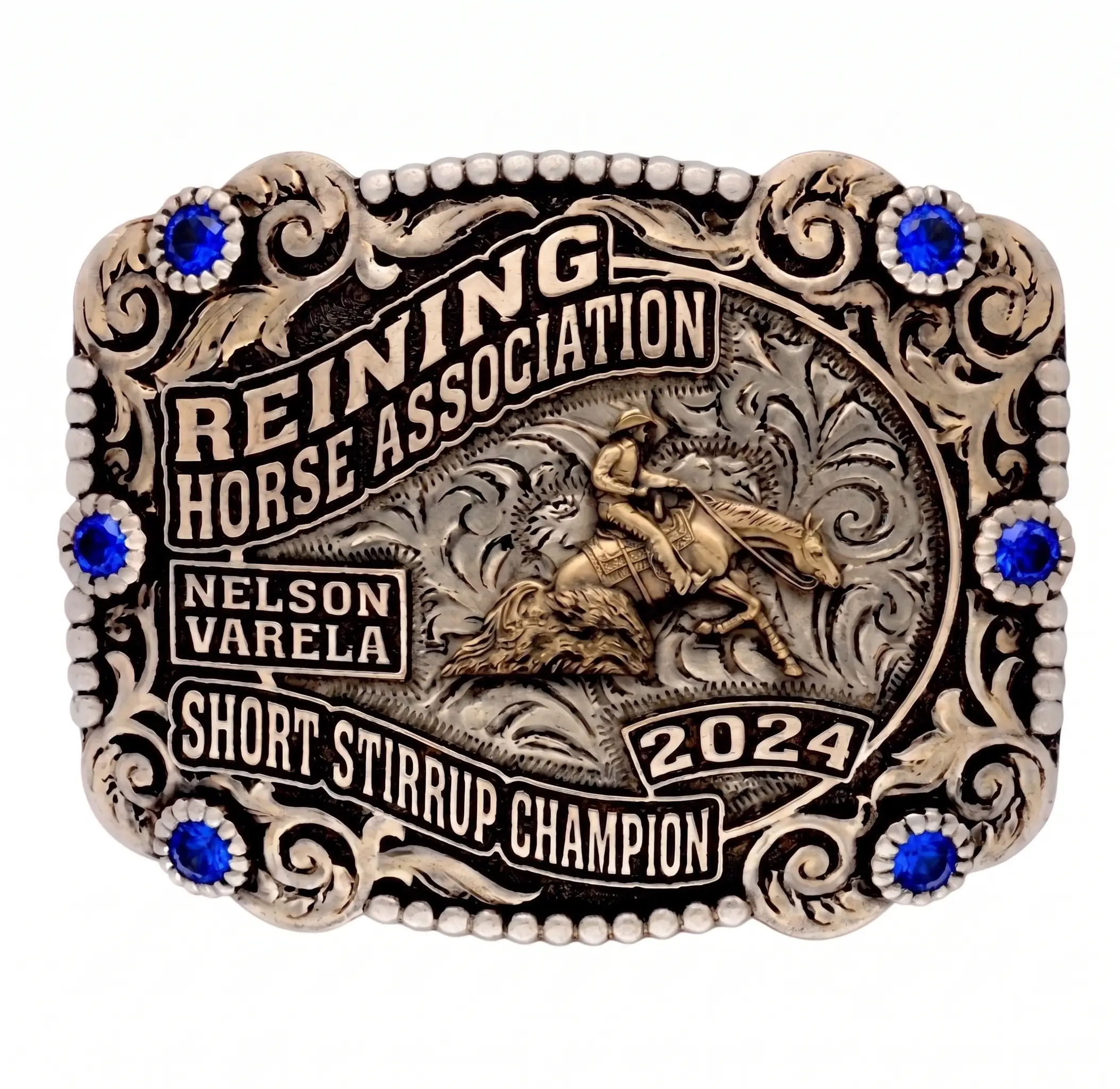 Marietta custom western belt buckle handcrafted with premium materials and detailed engraving.