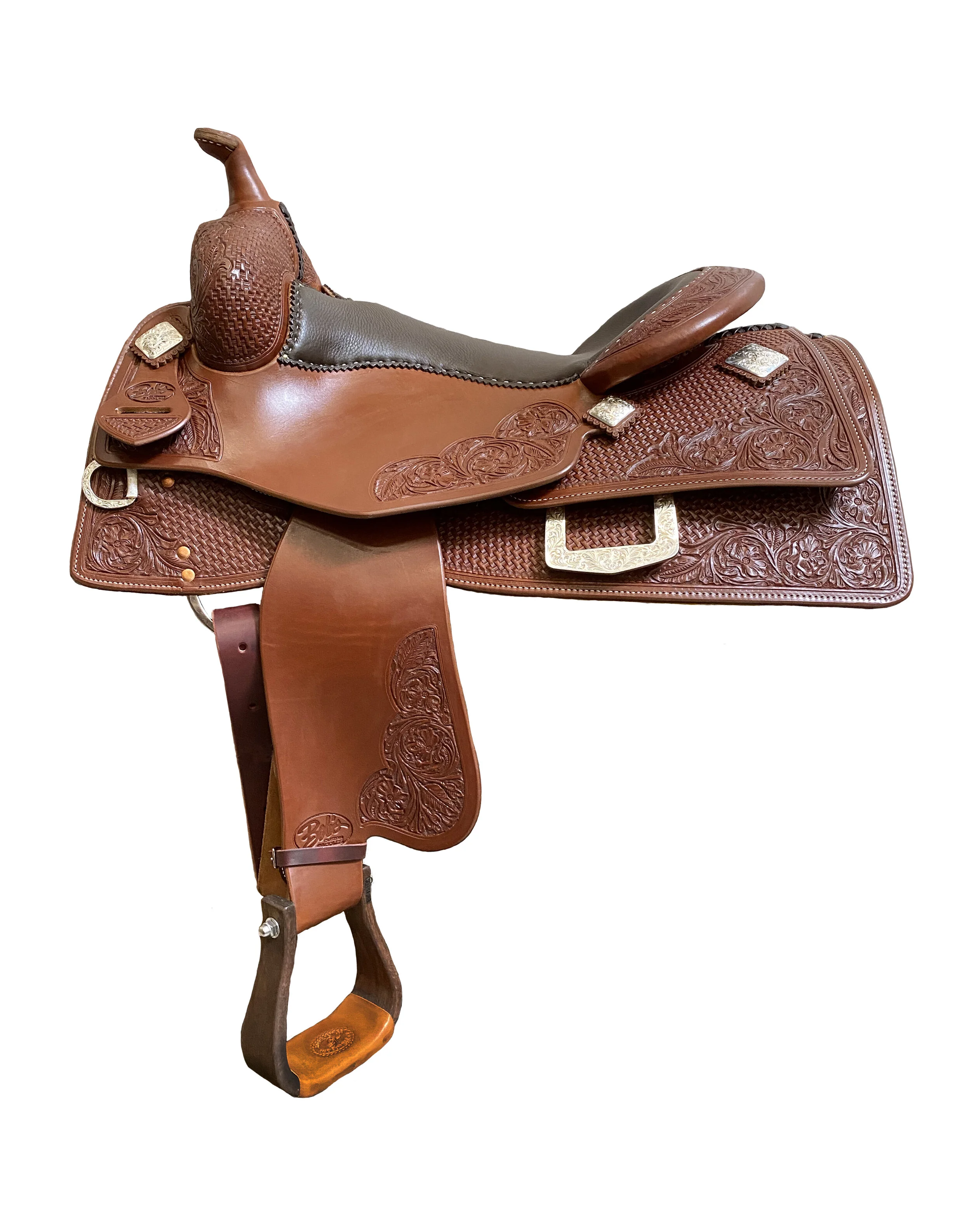 Next-Gen Reiner 187 custom western saddle handcrafted for competitive reining and superior rider comfort.