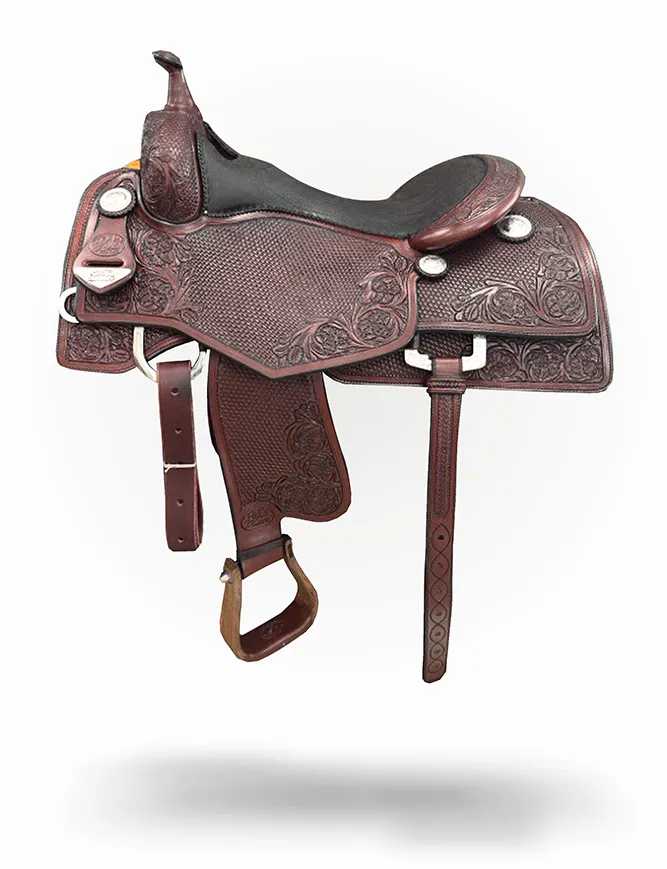 Next Gen Reiner Stock 405 premium western reining saddle crafted for balance and rider control.