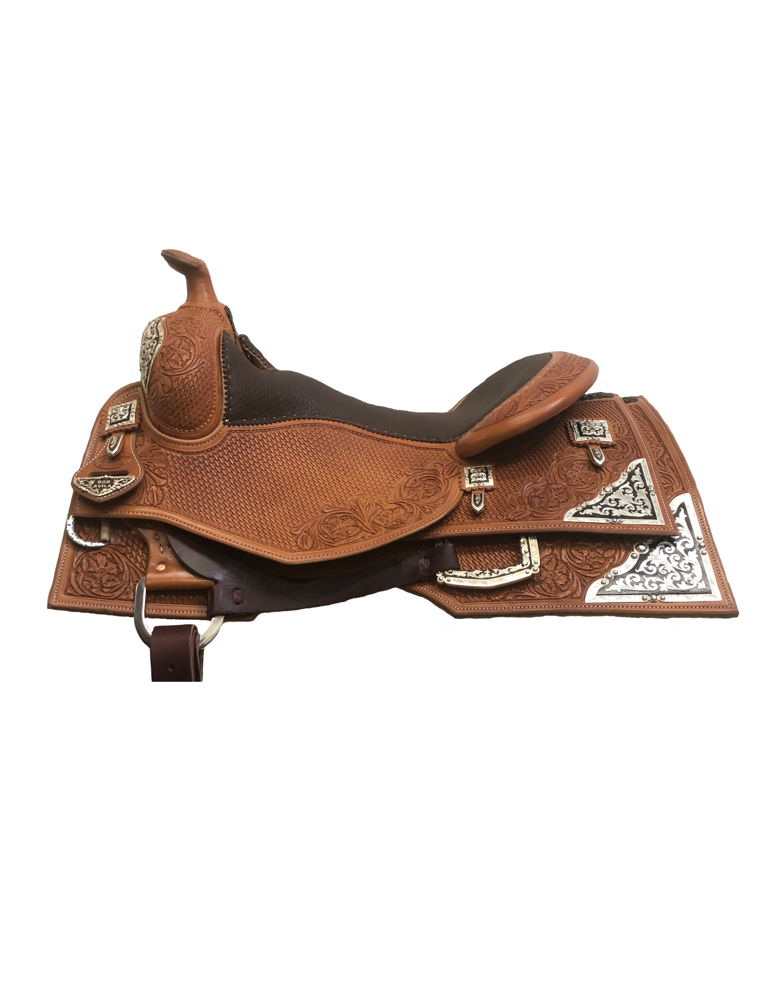 Square skirt 2x9 cutout style for custom western saddle performance.