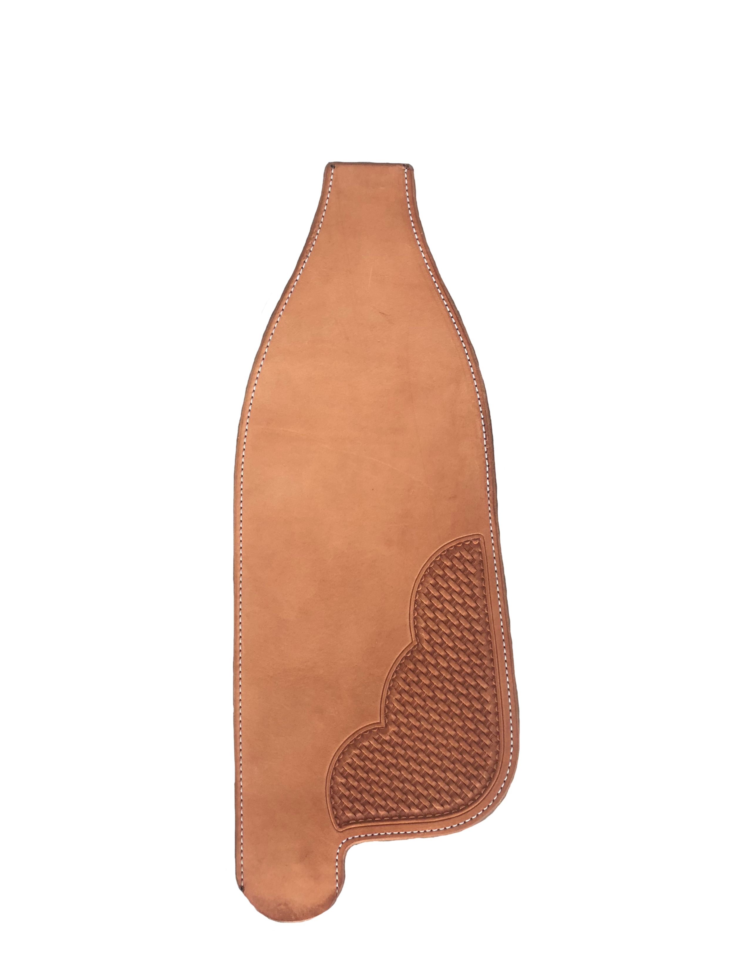 Narrow western saddle fenders handcrafted for cutter saddles with comfort and durability.