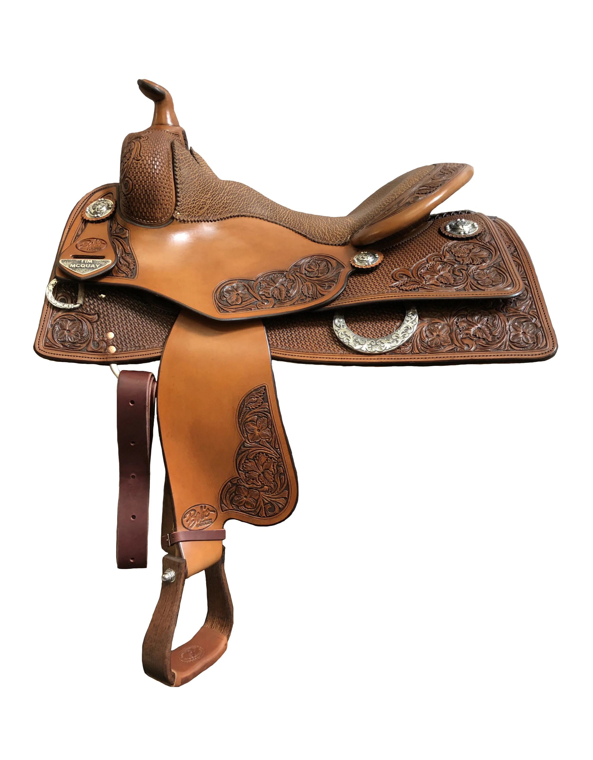 Tim McQuay 311 custom western saddle crafted for precision riding, balance, and lasting comfort.