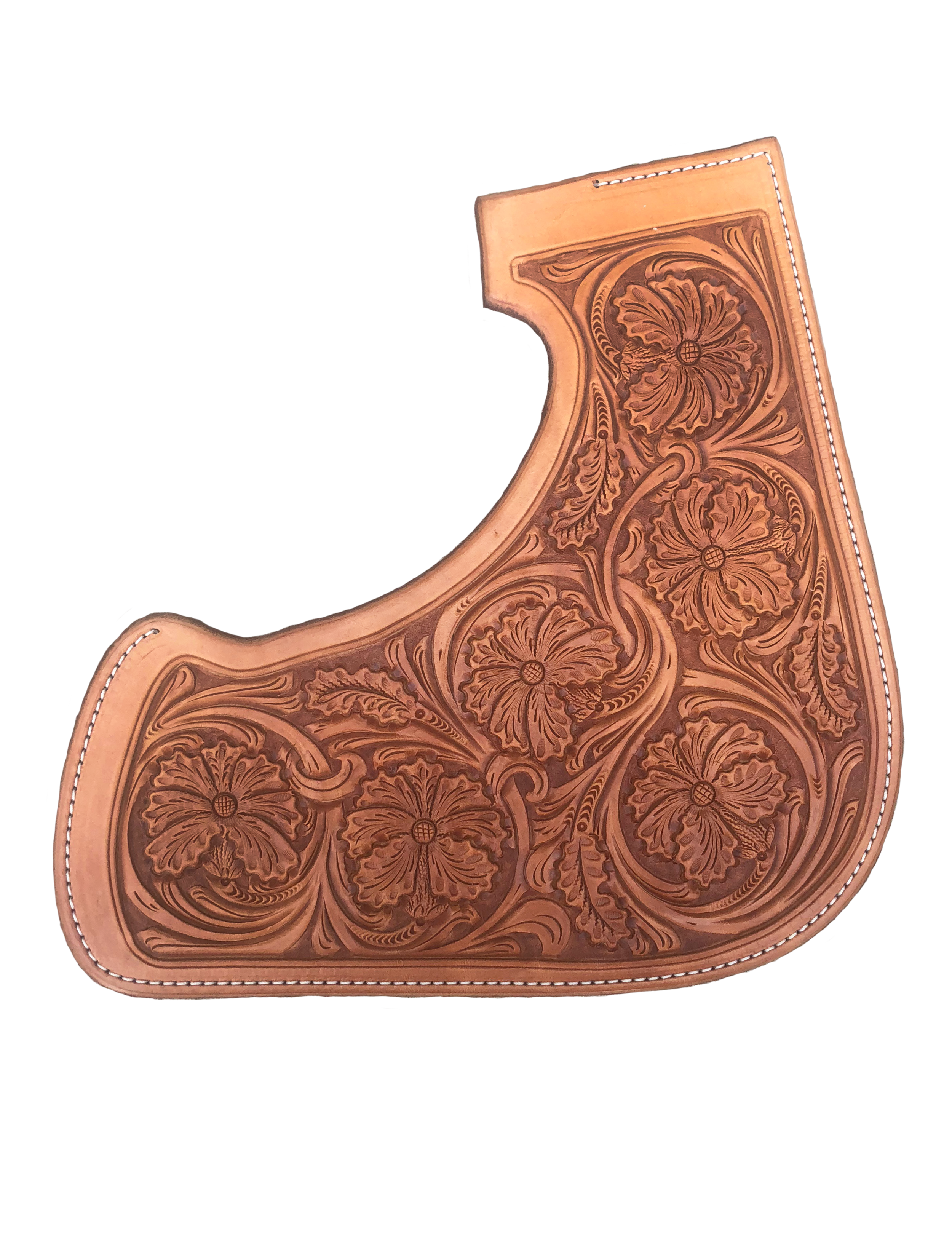 Tucson Rose leather tooling featuring premium western floral designs.
