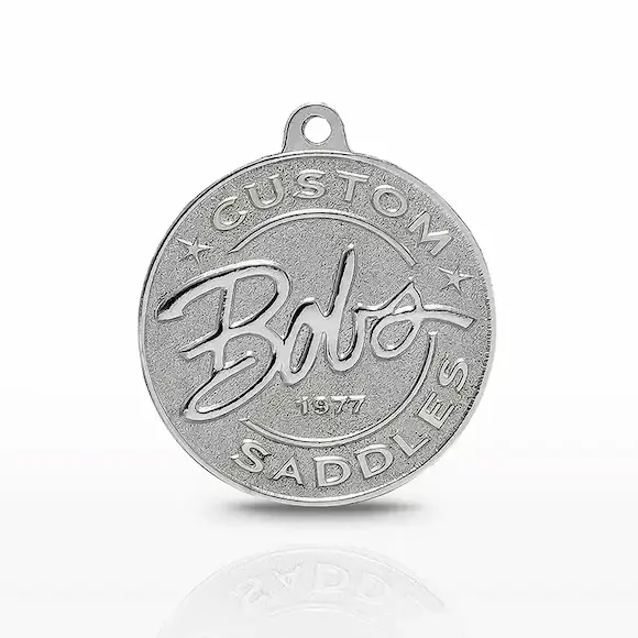 Western custom keychain by Bob's Custom Saddles handcrafted and classic western style.