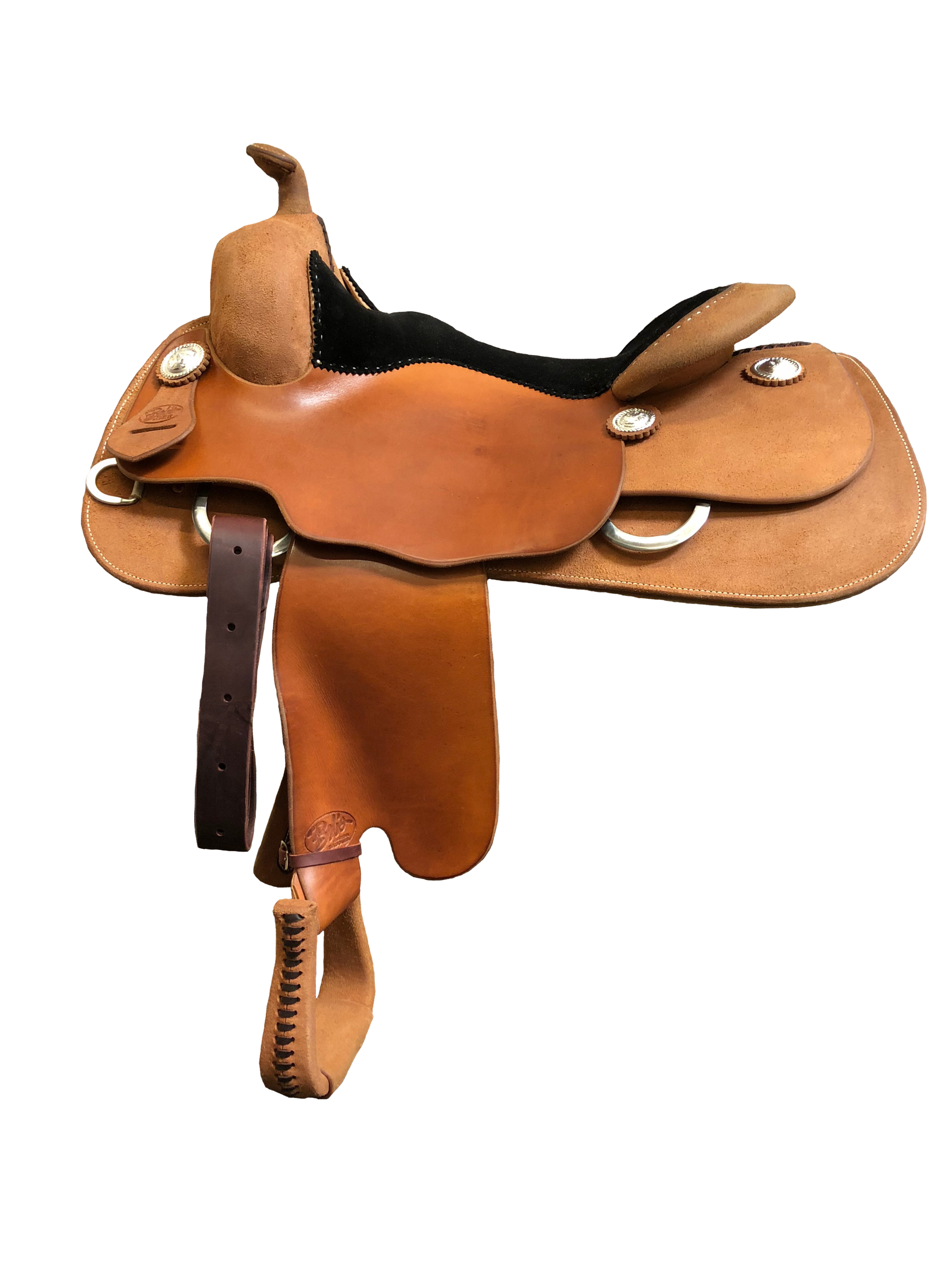 Equitation work saddle handcrafted for ranch work, comfort, durability, and everyday performance.