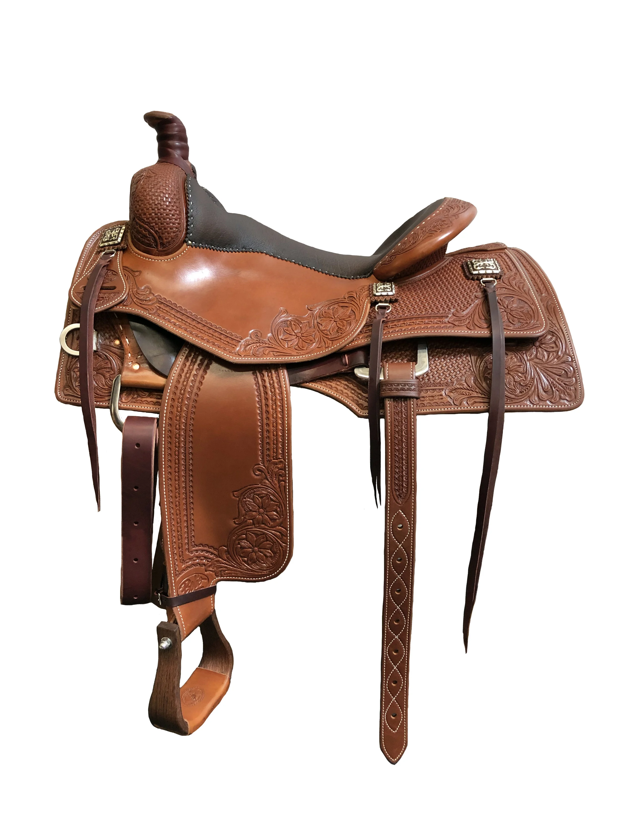 Ranch Versatility Saddle 059 custom western saddle crafted for ranch work and performance.