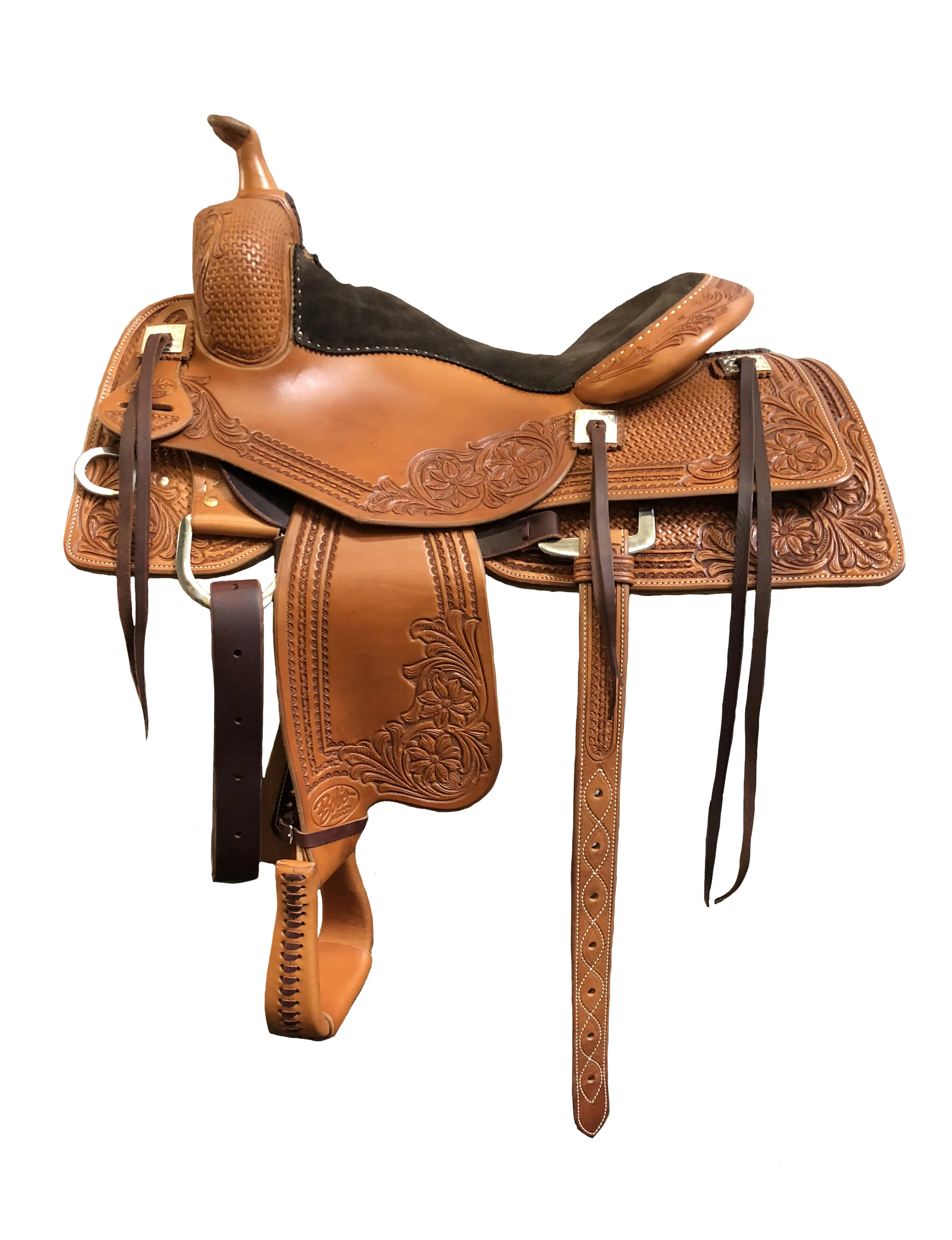 Ranch Versatility Saddle 522 western riding saddle handcrafted for ranch work and versatility.