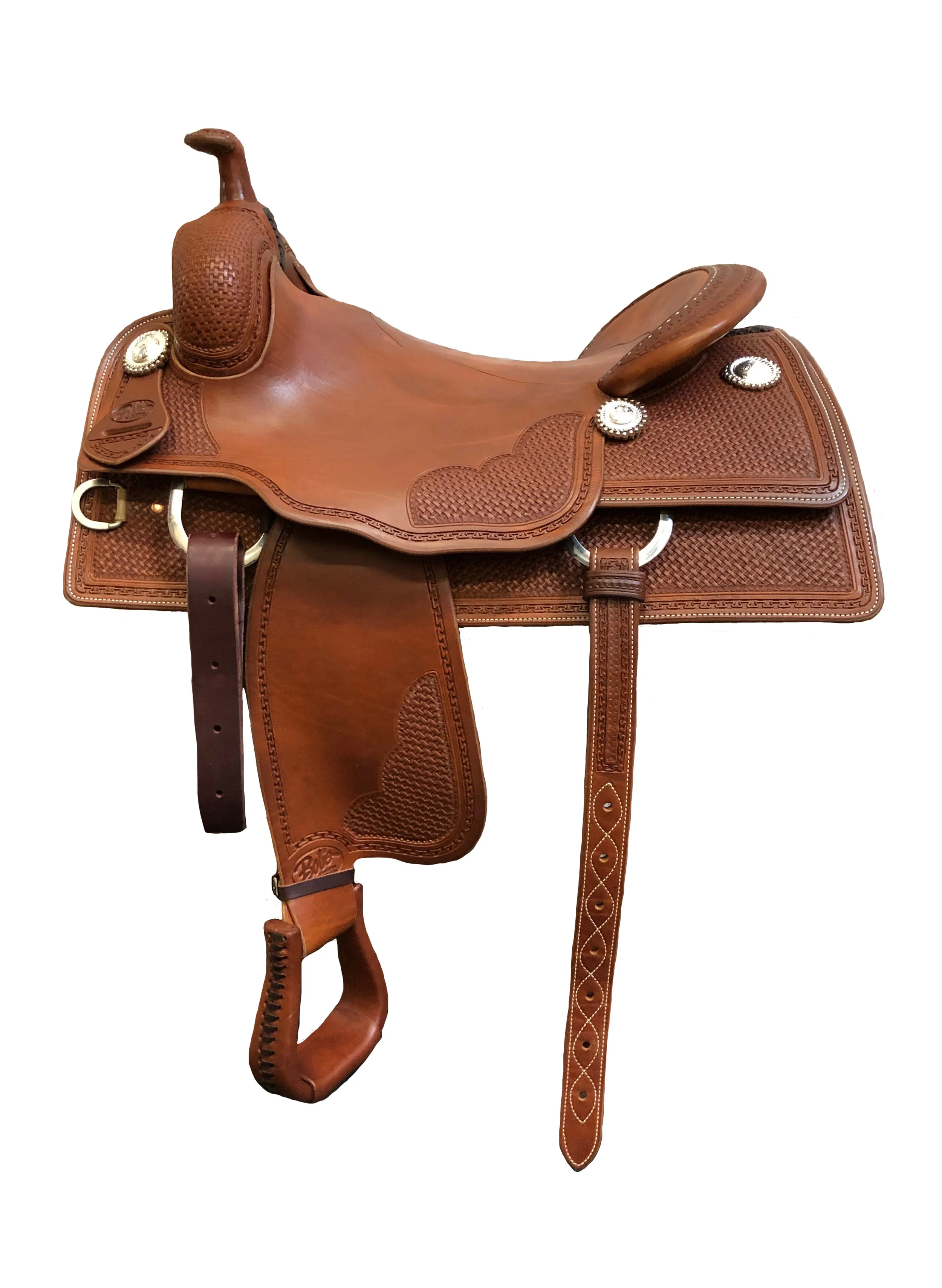Ranch Versatility Saddle 534 custom western saddle designed for ranch work and comfort.