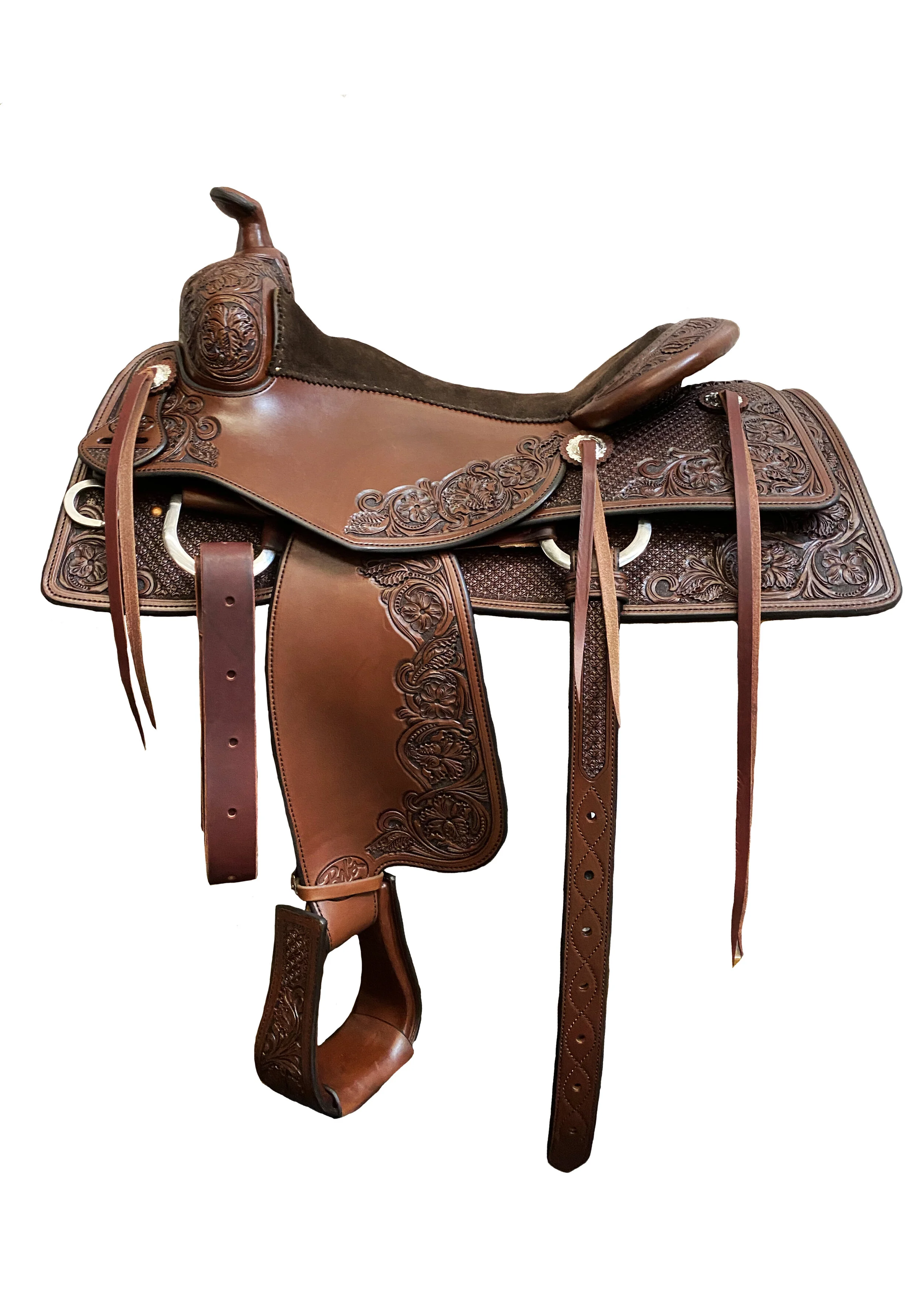 Ranch Versatility Saddle 604 custom western saddle built for ranch work and all-around performance.